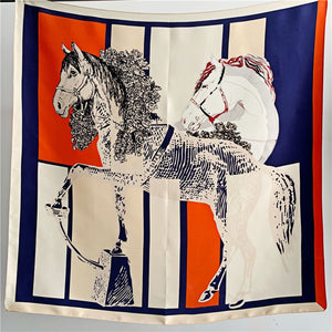 MaraSilk Pure Mulberry Silk Scarf - Square Crepe Satin MS444