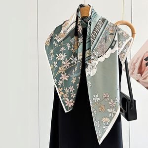 MaraSilk Pure Mulberry Silk Scarf - Square Crepe Satin MS445