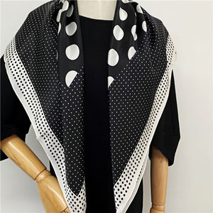 MaraSilk Pure Mulberry Silk Scarf - Square Crepe Satin MS448