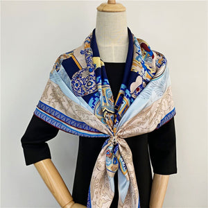 MaraSilk Pure Mulberry Silk Scarf - Square Crepe Satin MS449