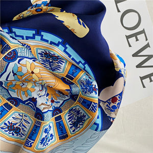 MaraSilk Pure Mulberry Silk Scarf - Square Crepe Satin MS449