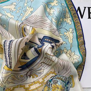 MaraSilk Pure Mulberry Silk Scarf - Square Crepe Satin MS449