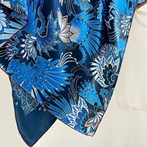 MaraSilk Pure Mulberry Silk Scarf - Square Crepe Satin MS450