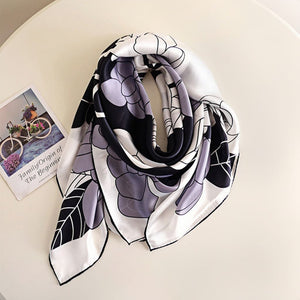 MaraSilk Pure Mulberry Silk Scarf - Square Crepe Satin MS452