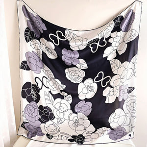 MaraSilk Pure Mulberry Silk Scarf - Square Crepe Satin MS452