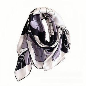 MaraSilk Pure Mulberry Silk Scarf - Square Crepe Satin MS452