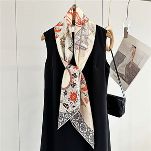 MaraSilk Pure Mulberry Silk Scarf - Square Jacquard MS453