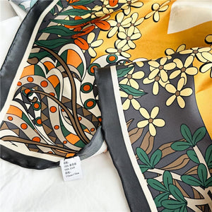 MaraSilk Pure Mulberry Silk Scarf - Square Crepe Satin MS454