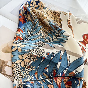 MaraSilk Pure Mulberry Silk Scarf - Square Crepe Satin MS454