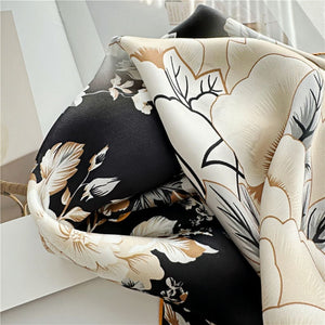 MaraSilk Pure Mulberry Silk Scarf - Square Crepe Satin MS455