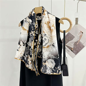 MaraSilk Pure Mulberry Silk Scarf - Square Crepe Satin MS455