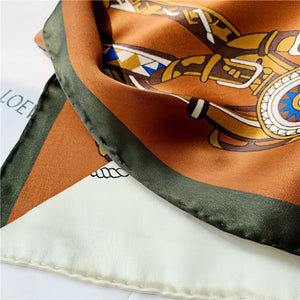 MaraSilk Pure Mulberry Silk Scarf - Square Crepe Satin MS456