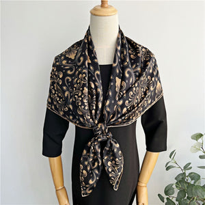 MaraSilk Pure Mulberry Silk Scarf - Square Crepe Satin MS457