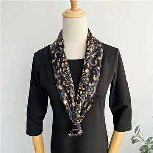 MaraSilk Pure Mulberry Silk Scarf - Square Crepe Satin MS457