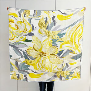 MaraSilk Pure Mulberry Silk Scarf - Square Crepe Satin MS458 41" x 41" MS45802