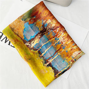 MaraSilk Pure Mulberry Silk Scarf - Square Crepe Satin MS459