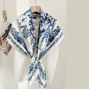 MaraSilk Pure Mulberry Silk Scarf - Square Crepe Satin MS460