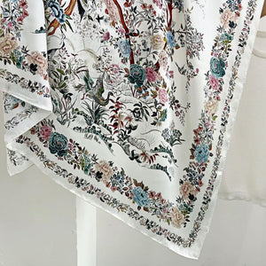 MaraSilk Pure Mulberry Silk Scarf - Square Crepe Satin MS460