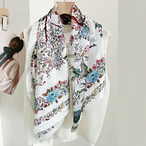 MaraSilk Pure Mulberry Silk Scarf - Square Crepe Satin MS460