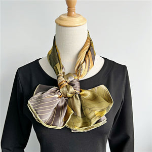 MaraSilk Pure Mulberry Silk Scarf - Square Crepe Satin MS461