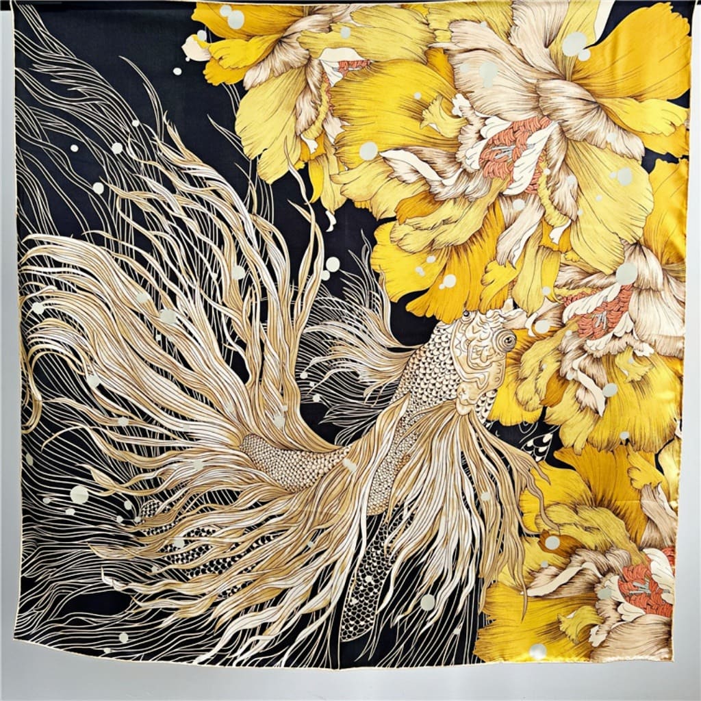 MaraSilk Pure Mulberry Silk Scarf - Square Crepe Satin MS461 41" x 41" MS46101