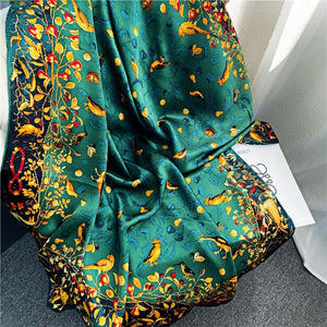 MaraSilk Pure Mulberry Silk Scarf - Square Crepe Satin MS462