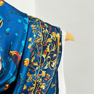 MaraSilk Pure Mulberry Silk Scarf - Square Crepe Satin MS462