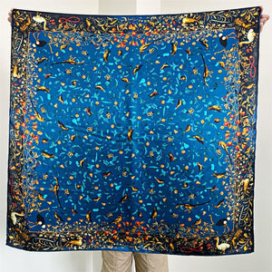 MaraSilk Pure Mulberry Silk Scarf - Square Crepe Satin MS462 41" x 41" MS46201