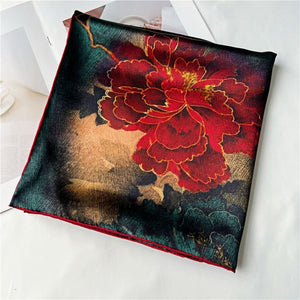 MaraSilk Pure Mulberry Silk Scarf - Square Crepe Satin MS465