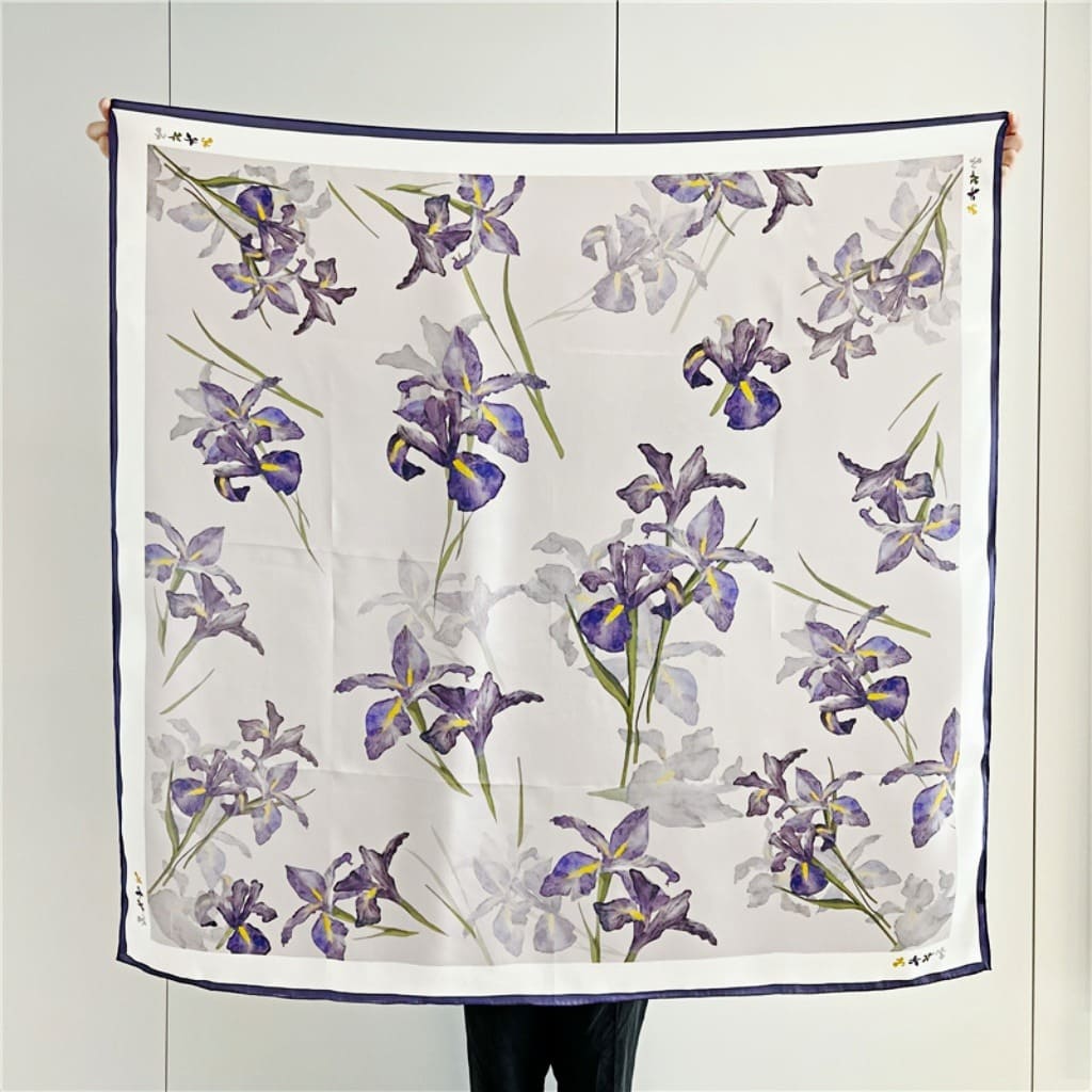 MaraSilk Pure Mulberry Silk Scarf - Square Crepe Satin MS466