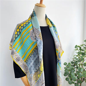 MaraSilk Pure Mulberry Silk Scarf - Square Crepe Satin MS469