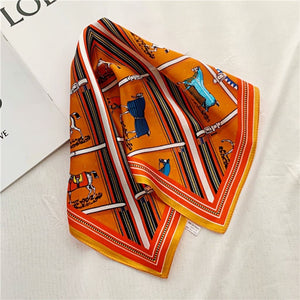 MaraSilk Pure Mulberry Silk Scarf Square Crepe Satin MS47-2