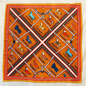 MaraSilk Pure Mulberry Silk Scarf Square Crepe Satin MS47-3