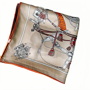 MaraSilk Pure Mulberry Silk Scarf - Square Crepe Satin MS470