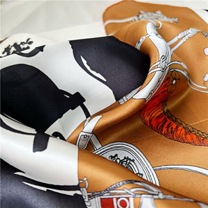 MaraSilk Pure Mulberry Silk Scarf - Square Crepe Satin MS470