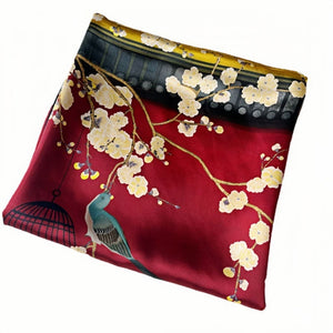 MaraSilk Pure Mulberry Silk Scarf - Square Crepe Satin MS472