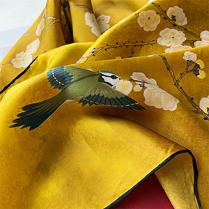 MaraSilk Pure Mulberry Silk Scarf - Square Crepe Satin MS472