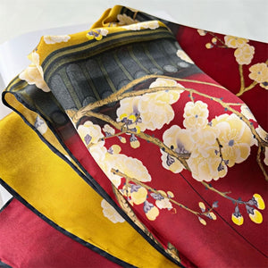 MaraSilk Pure Mulberry Silk Scarf - Square Crepe Satin MS472