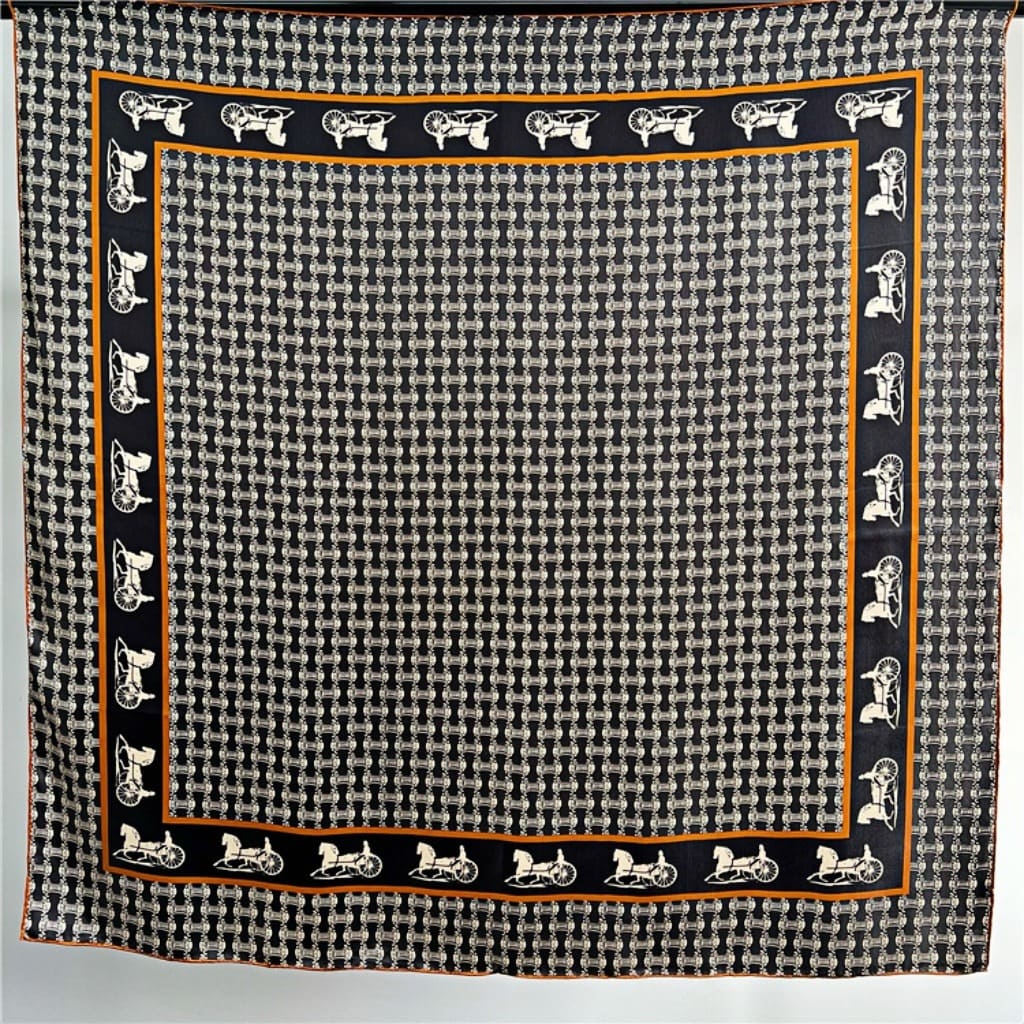 MaraSilk Pure Mulberry Silk Scarf - Square Crepe Satin MS473