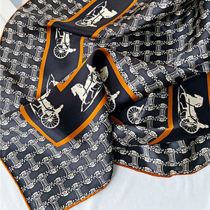 MaraSilk Pure Mulberry Silk Scarf - Square Crepe Satin MS473