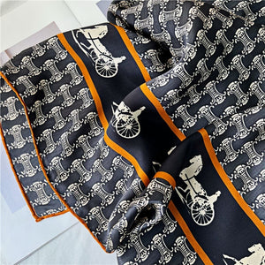 MaraSilk Pure Mulberry Silk Scarf - Square Crepe Satin MS473