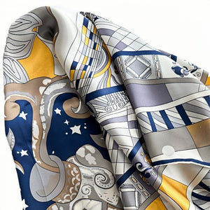 MaraSilk Pure Mulberry Silk Scarf - Square Crepe Satin MS474