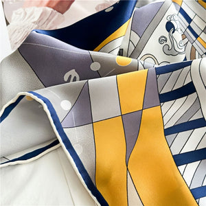 MaraSilk Pure Mulberry Silk Scarf - Square Crepe Satin MS474