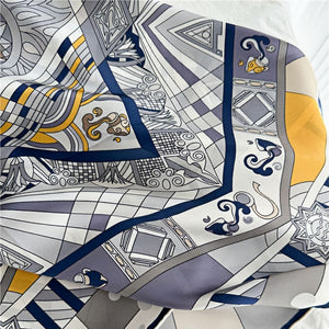 MaraSilk Pure Mulberry Silk Scarf - Square Crepe Satin MS474