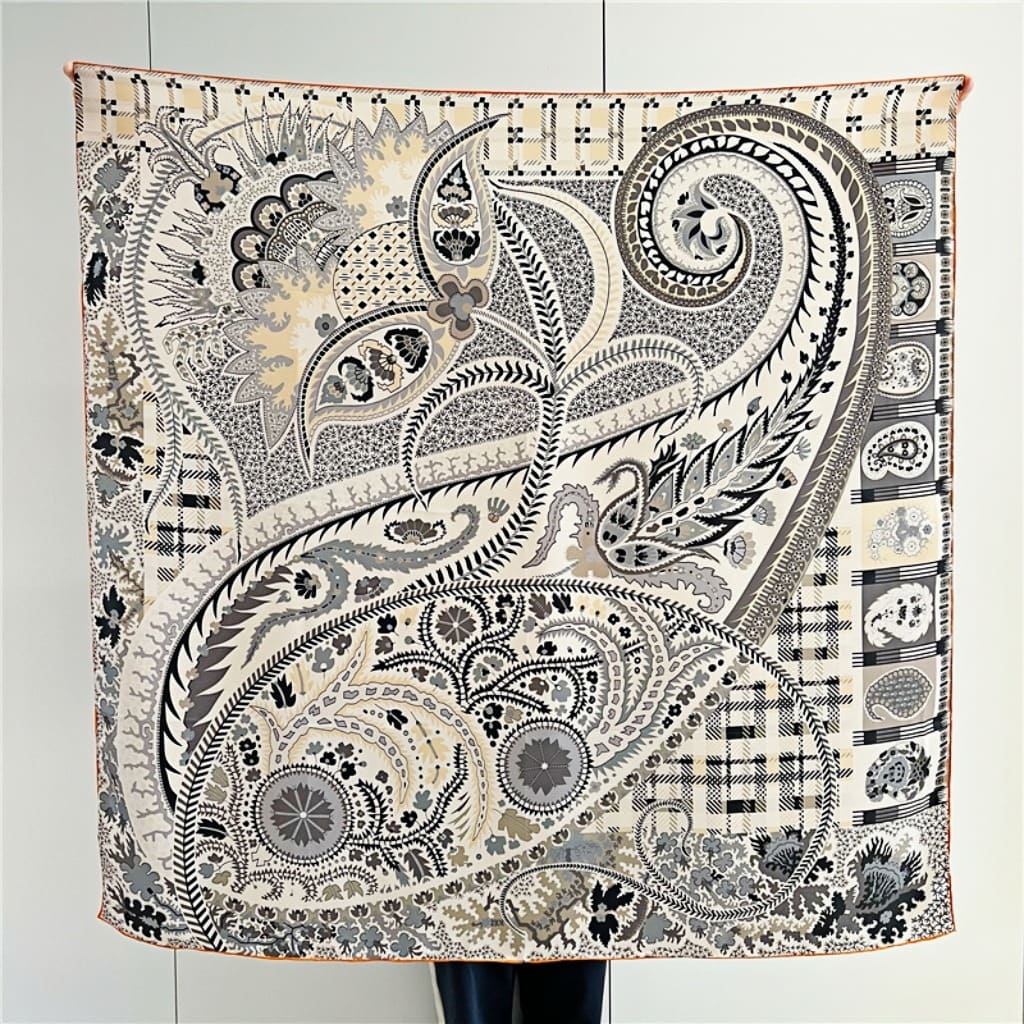 MaraSilk Pure Mulberry Silk Scarf - Square Crepe Satin MS480