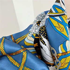 MaraSilk Pure Mulberry Silk Scarf - Square Crepe Satin MS486