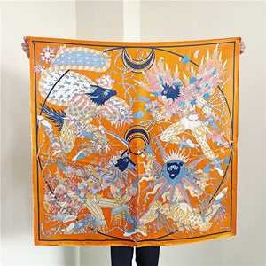 MaraSilk Pure Mulberry Silk Scarf - Square Crepe Satin MS486 41" x 41" MS48603