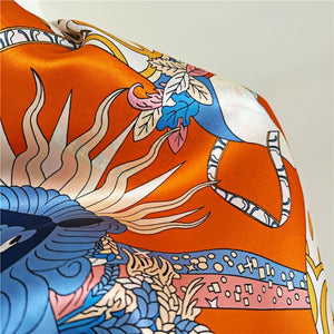 MaraSilk Pure Mulberry Silk Scarf - Square Crepe Satin MS486