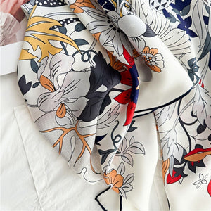 MaraSilk Pure Mulberry Silk Scarf - Square Crepe Satin MS488