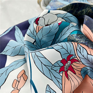 MaraSilk Pure Mulberry Silk Scarf - Square Crepe Satin MS490